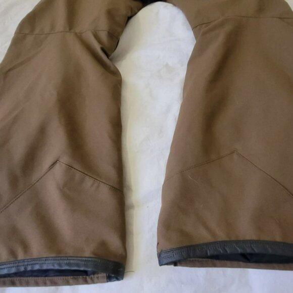 Volcom Rain Bib Overalls Men's Size Small Brown Cold Weather Gear - Picture 8 of 12